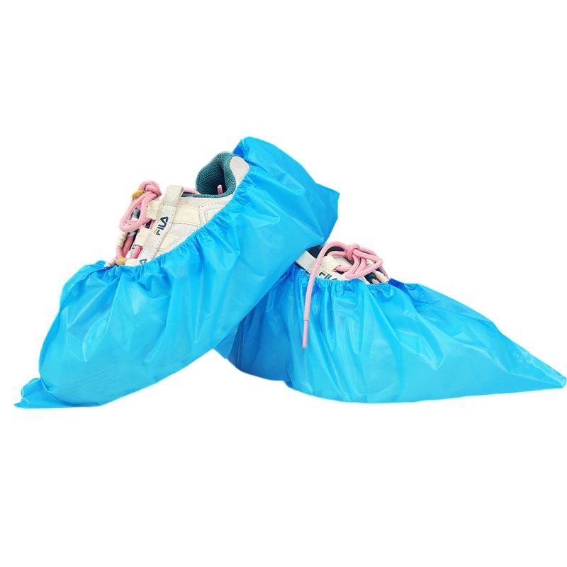 Thickened disposable waterproof plastic shoe covers and anti-slip foot covers