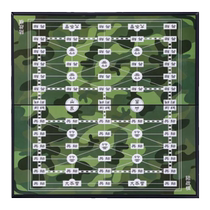 Military chess land war chess large magnetic folding military flag magnet chessboard for children primary school students chess backgammon two-in-one