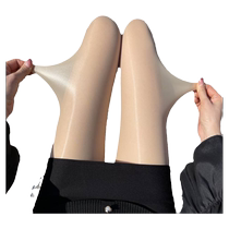 Horse oil sock oil bright new high - sense code 8d thin silk wear anti - jack spring and summer black pantyhose woman