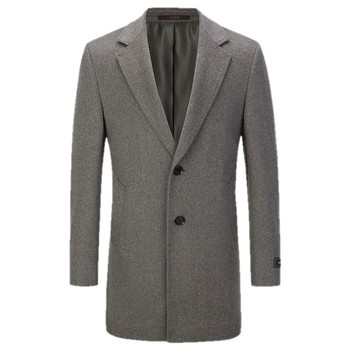 Yager men's coat autumn and winter new official business casual wool coat coat men