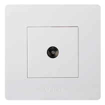 Bull CCTV cable socket household concealed wiring 86 type one-point two antenna TV interface socket panel