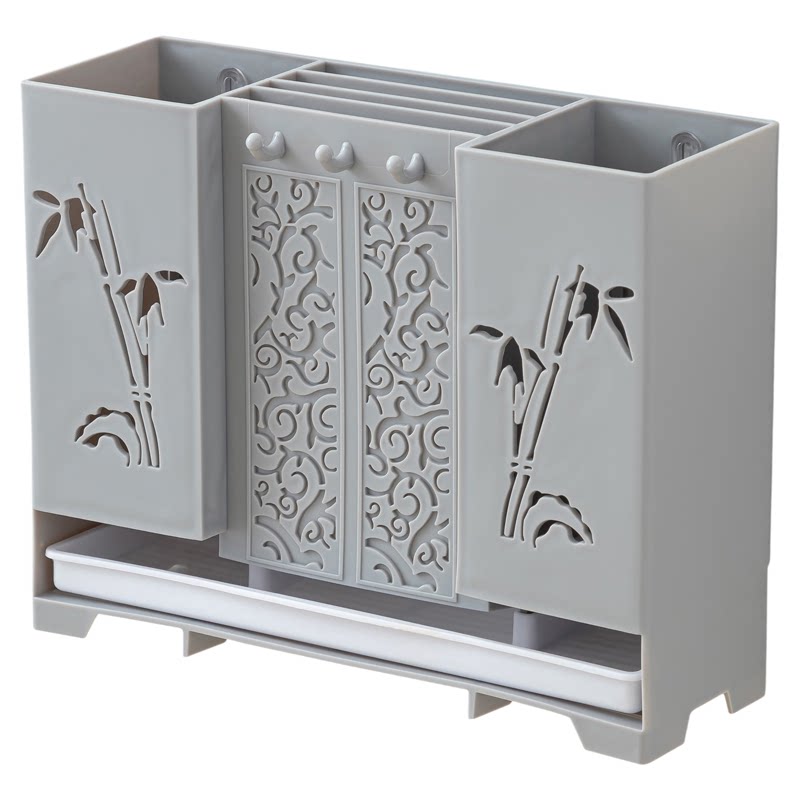 Multifunctional household wall-mounted chopstick storage box