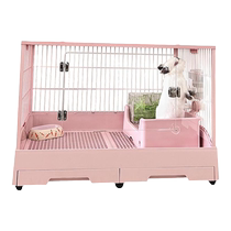Umi rabbit cage Dayang rabbit cage luxury double drawer anti-peeing rabbit cage home extra large special pet cage