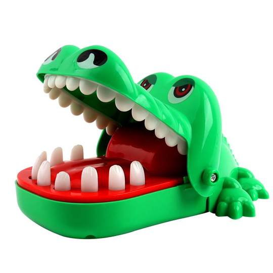 Soft glue crocodile teeth extraction parent-child toys for children to relieve stress