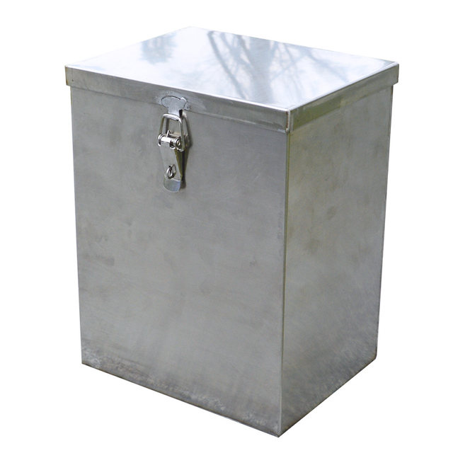 Motorcycle bumper toolbox stainless steel