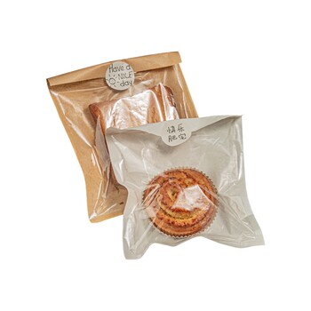 Bagel bread packaging bag transparent ziplock bag