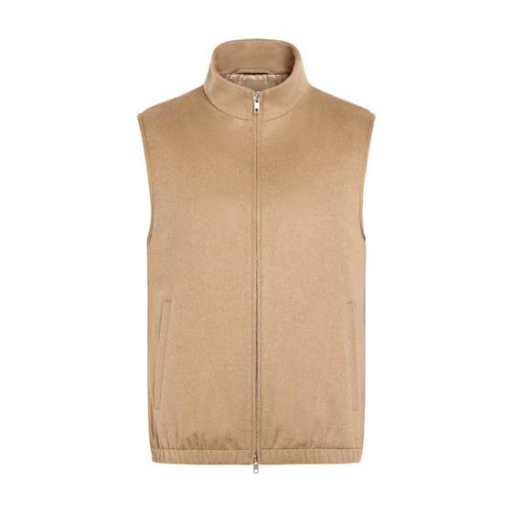 
SUITSUPPLY Camel Camel Veil Zipper Men's Casual Vest Vest