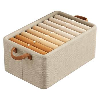 ຊື້ Yifaqi Clothes Storage Box Home Organizing Box Wardrobe Storage Layered Artifact Clothes Pants Storage Box Basket