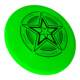Professional competitive luminous Frisbee illuminates the entire disk