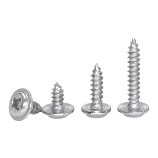 Precision nickel-plated miniature electronic round head self-tapping small screw