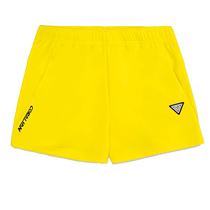 Kerian Badminton Wear Womens Shorts Breathable and Quick-Drying Summer New Mens Table Tennis Competition Yellow Sports Pants