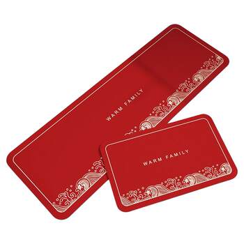 Kitchen floor mat diatom mud red high-end sense stain-resistant no-wash household floor mat water-absorbent anti-slip special thickened carpet