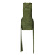 Stylish hot girl long ribbon design dress