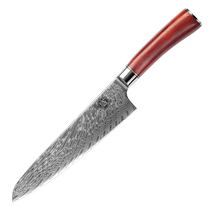 (Self-operated) Sanbonsheng Japanese kitchen knife Damascus steel forged knife home kitchen slicing kitchen knife Japanese style