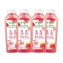 Weiquan Daily C Berry Peach Peach Composé Jus de fruits et légumes 900 ml x 4 bouteilles de boisson réfrigérée à basse température