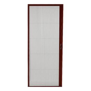 Thickened aluminum alloy invisible folding screen door punch-free push-pull retractable sand window rigid mesh door curtain anti-mosquito household