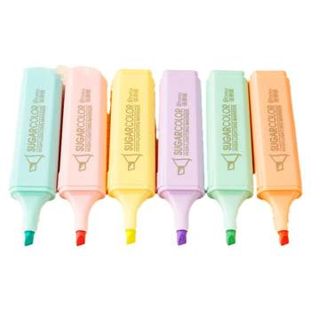 Highlight pen for students to take notes, durable, odorless, large capacity