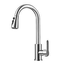 Kitchen pull-out faucet hot and cold two-in-one household extended splash-proof sink sink wash basin faucet 2005