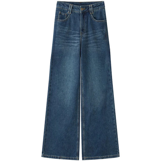 Women's loose wide leg straight jeans 2025 new style