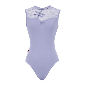 Vonsu Fanzhu Ballet Leotard Chinese-Style Embroidered One-Piece Gymnastics Suit New Adult Professional Model with Optional Chest Pad