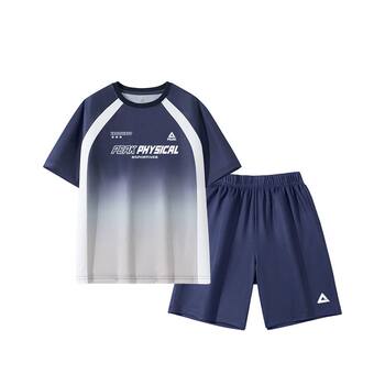 Peak children's clothing boys' sports suit children's cool quick-drying summer clothing big children's summer loose short-sleeved t-shirt thin