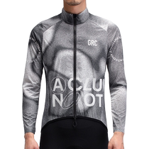 GRC Unruly Endless Spring and Summer Mens Noise Print Lightweight Windproof Waterproof and Breathable Outdoor Cycling Windbreaker