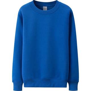 Men's loose round neck spring and autumn solid color pullover sweatshirt