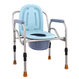 Foldable toilet chair for pregnant women and the elderly