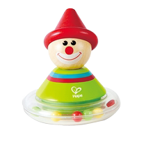 Hape Clown Tumbler Layers of laminated Leasing New Baby Baby Child Puzzle Force Toy Wooden Boys and Girls