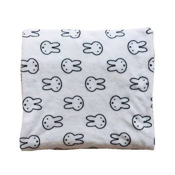 New ins wind black and white rabbit flannel cartoon blanket