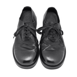 Japanese retro black small leather shoes men's dark Yamamoto handmade trendy shoes personalized genuine leather distressed pleated leather shoes spring style