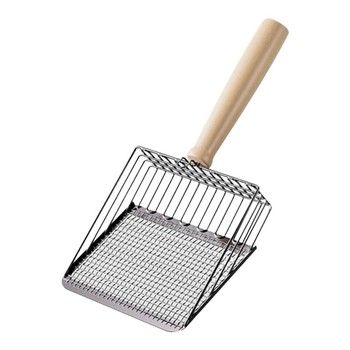 Cat litter shovel two-in-one metal stainless steel fine holes