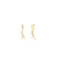 COACH Women's SKELETAL REXY clip-on earrings are elegant and sophisticated
