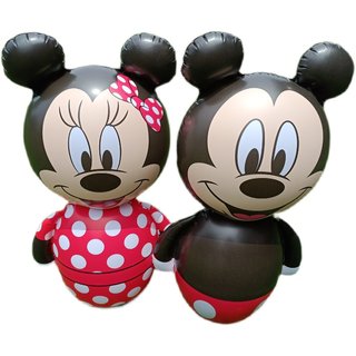 Free hand pump cute cartoon inflatable tumbler