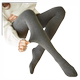 秋冬季螺纹竖条纹打底裤女外穿加绒螺旋灰色棉裤内穿秋裤大码裤袜
