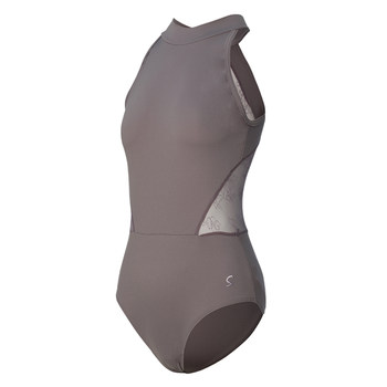 Sansha Sansha Ballet Practice Clothes for Women, Adult Halter Neck Dance Jumpsuit, Lace Gymnastics Bodysuit