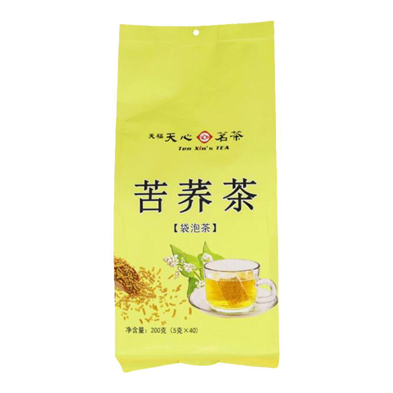 天福天心茗茶苦荞茶200g酒店招待用袋泡茶 下午茶配方茶三角茶包