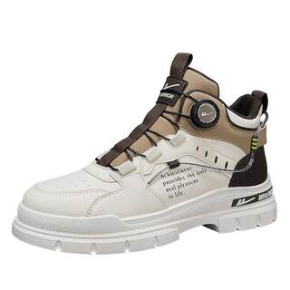 回力马丁靴冬季男鞋加绒保暖棉鞋高帮骑士机车工装靴皮鞋2025新款