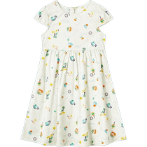 Yingshi girls dress thin breathable cotton baby summer short-sleeved princess dress 2024 new forest skirt