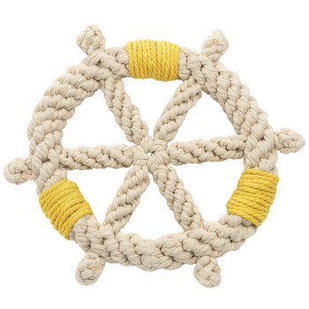 American grs certified knotted rope teething tug-of-war dog toy