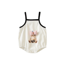 Baby clothes summer clothes newborn baby clothes baby girls one-piece clothes for one hundred days thin slings summer clothes