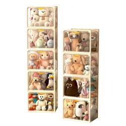 Doll storage display cabinet plush toy doll cotton doll hand-made blind box imitation acrylic transparent display box