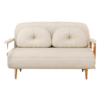 Senzong folding sofa bed dual-use single new living room small apartment balcony all-in-one multi-functional double cream style