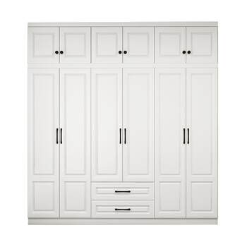 Wardrobe bedroom home european style double doors for rental housing