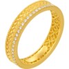 Chao Acer Starry Gold Diamond Ring Pure Gold Ring Hand Ornament Ancient Golden Wheat Ear Fruitful Birthday W