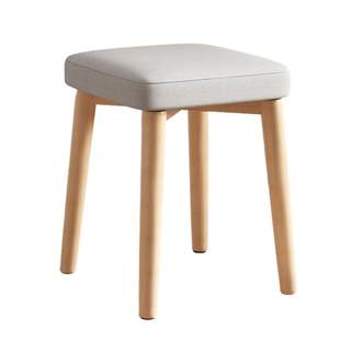 New solid wood makeup stool for girls' bedroom