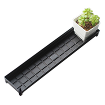 Meiyaki Narrow Balcony Exclusive Multi-Meat Flower Pot Tray Tray Terrace Flower Racks Plastic Super Long Strips Long Rectangulaire Water Holding Pan