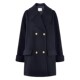 Qiushui Yiren sheep wool mid-length retro woolen coat