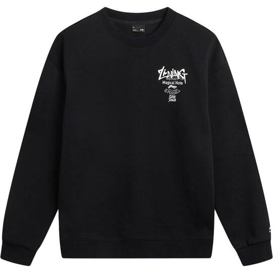 Li Ning couple's fleece sweatshirt round neck loose top