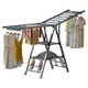 Folding clothes drying rack, removable multifunctional rack